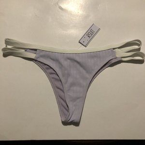Pursuit super cheeky swimsuit bottom purple white size XL